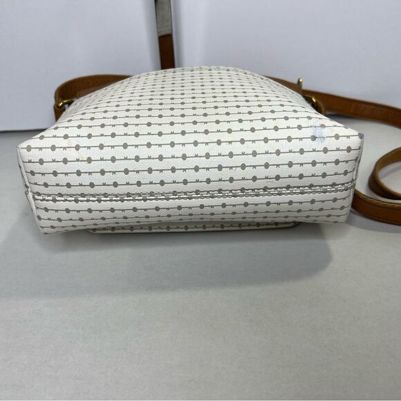 Fossil Kinley Brown/White/Grey Stripe Small Crossbody Women’s Bag - Picture 6 of 12